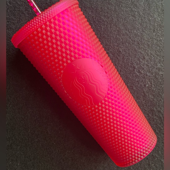 💕NWT💗Starbucks Spring 2023 Mother’s Day Ruby Pink Soft Touch Venti Tumbler - Picture 2 of 10